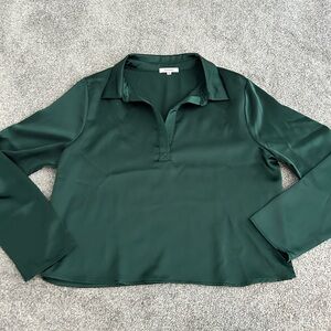 Pleione Dark Green Blouse